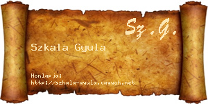 Szkala Gyula névjegykártya